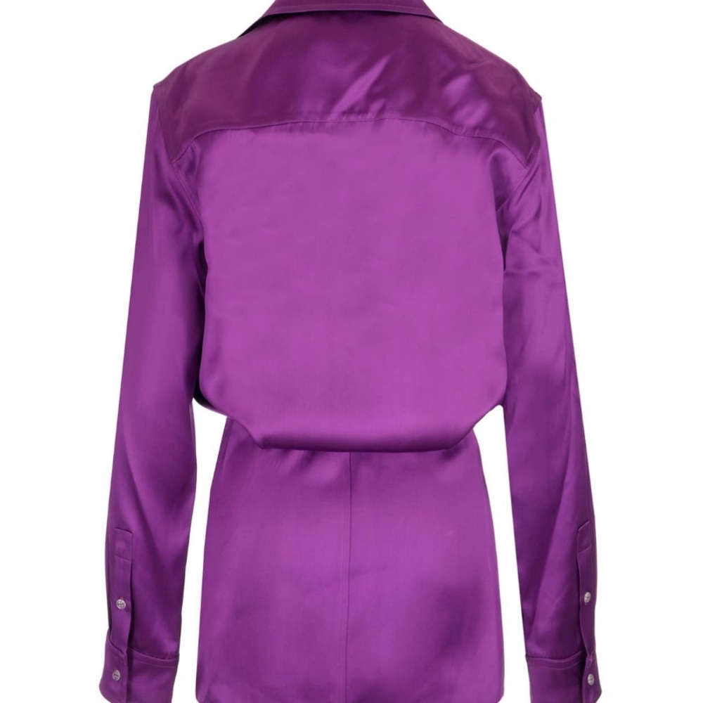OFF-WHITE | “Duchess Twist Front Minidress” IN PURPLE | MSRP $1190 | NWT - Picture 3 of 8